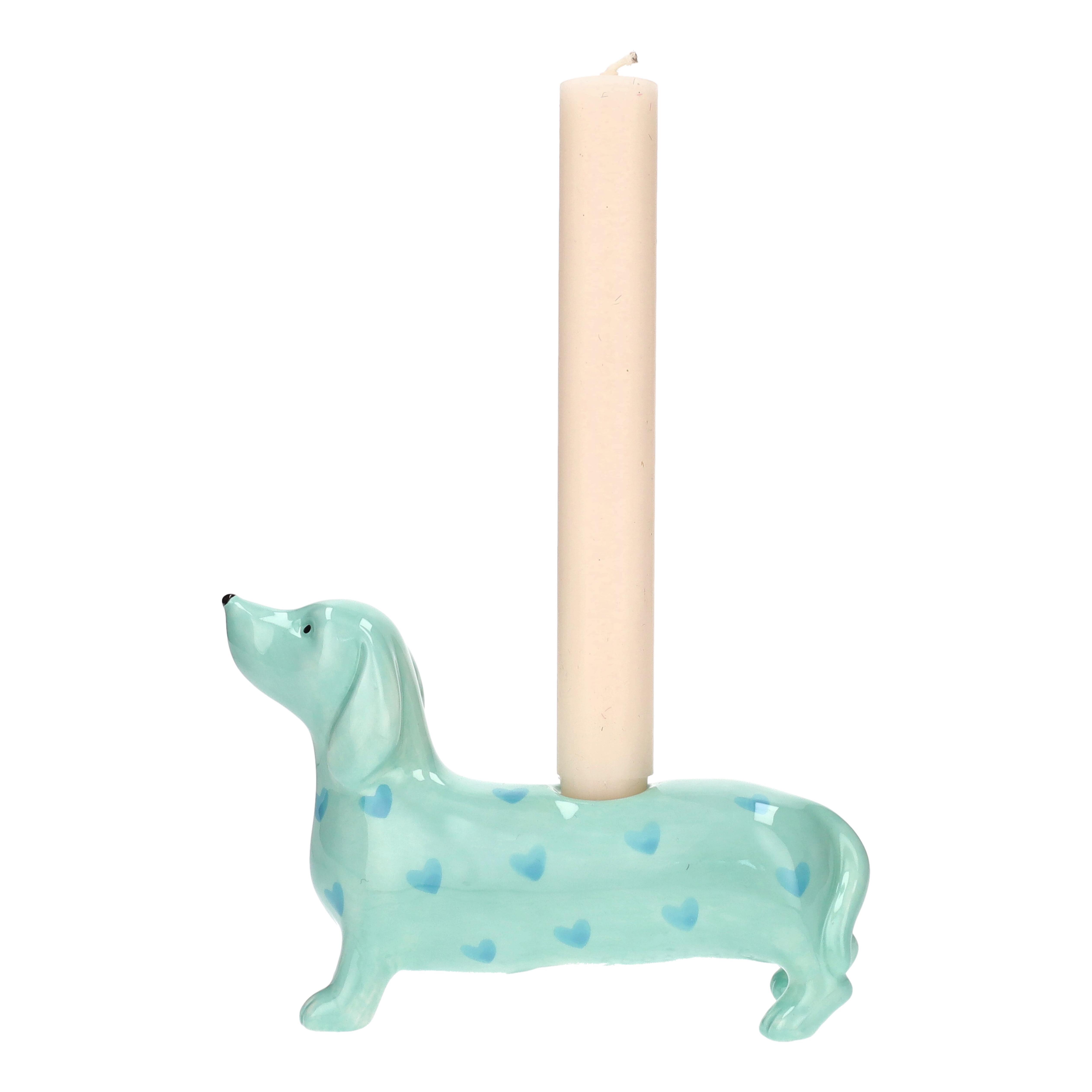 Deko-kerze, Hund-Deko, Sitzende-Hund-Form, Teelicht, Teelichthalter-Hund