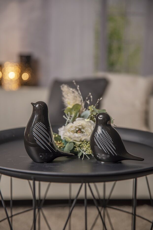 Tessa-schwarz-beide Vogel Tessa 10,5cm schwarz