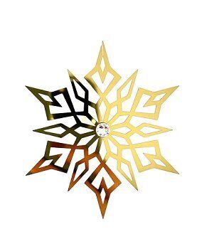 126987_g Dekohänger Kado gold 7cm