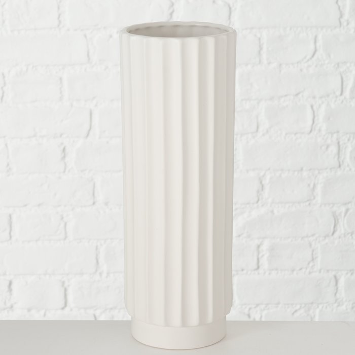 Vase Vianello 31cm weiß Keramik