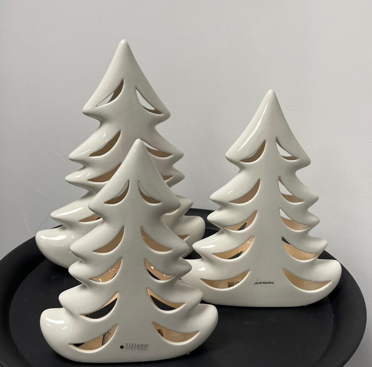 tiana Weihnachtsbaum Tiana LED 18cm cremeweiß