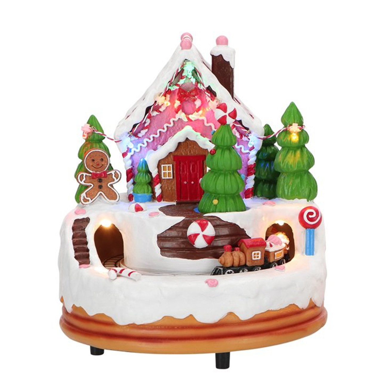 Gingerbread Candy House Train LED animiert Variante 1 Gingerbread Candy House Train LED animiert Variante 1