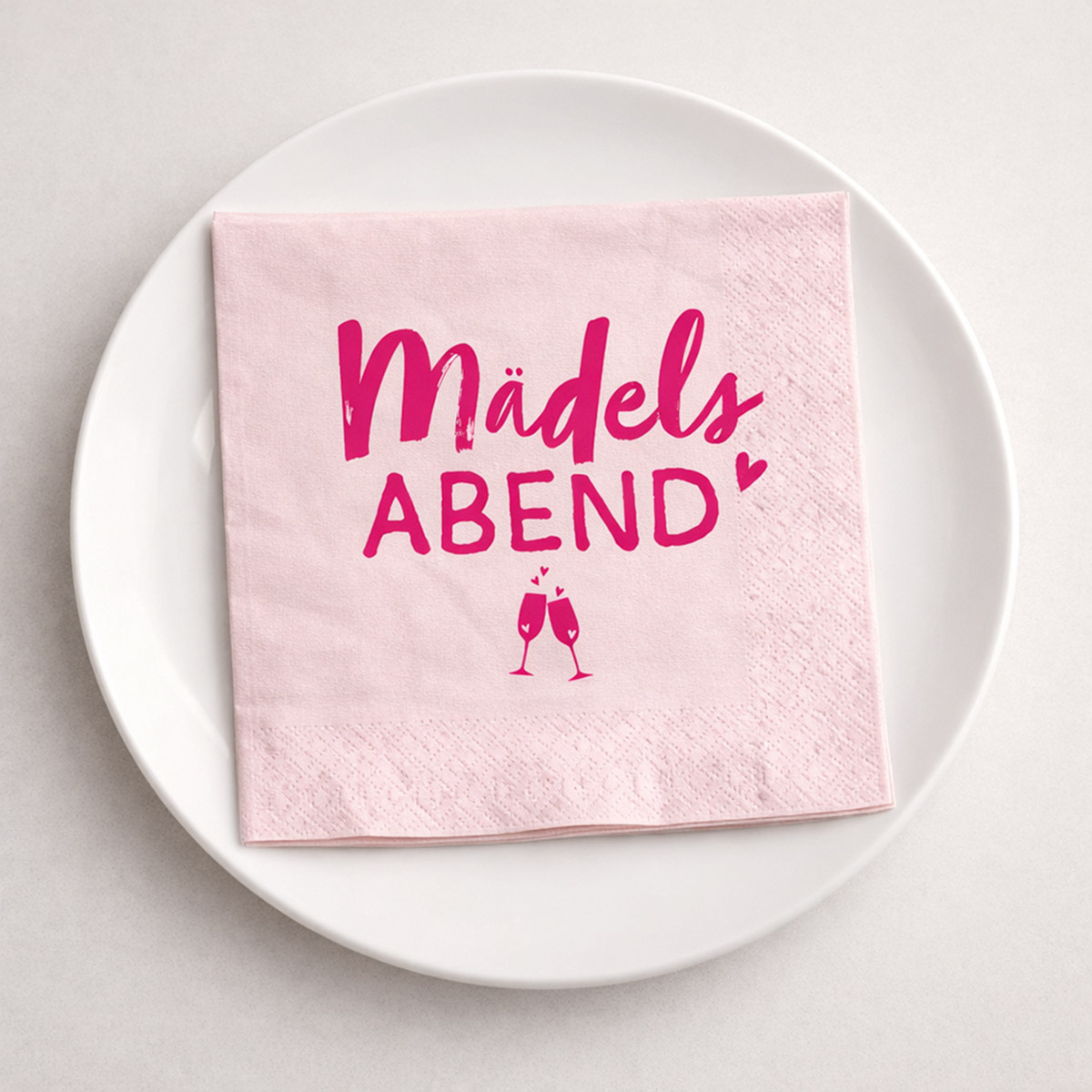 Serviette Mädelsabend pink