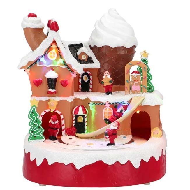 Candy House LED animiert Variante 2 Süßigkeiten, Geburtstagstorte, Sahne, Person, Eiscreme