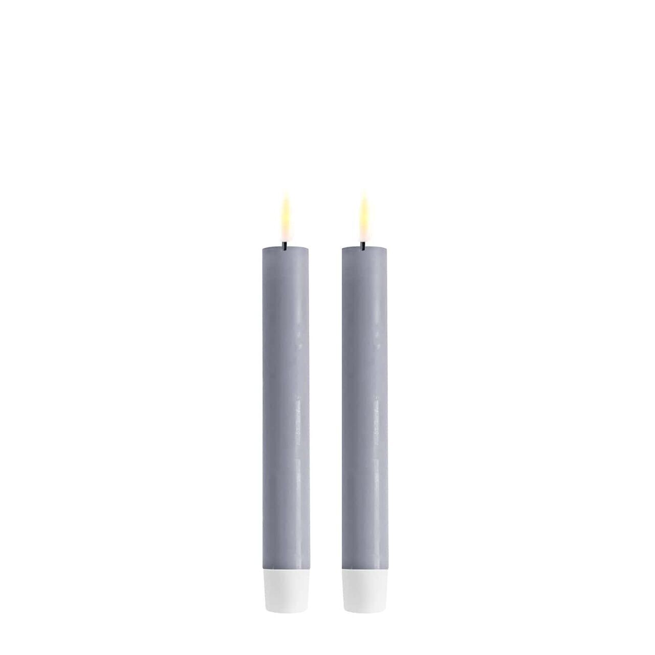 2021-RF-0302 Stabkerze LED 15 cm dust blue 2 Stück