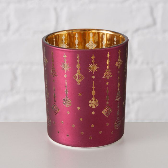 Windlicht Eleganto pink 8cm