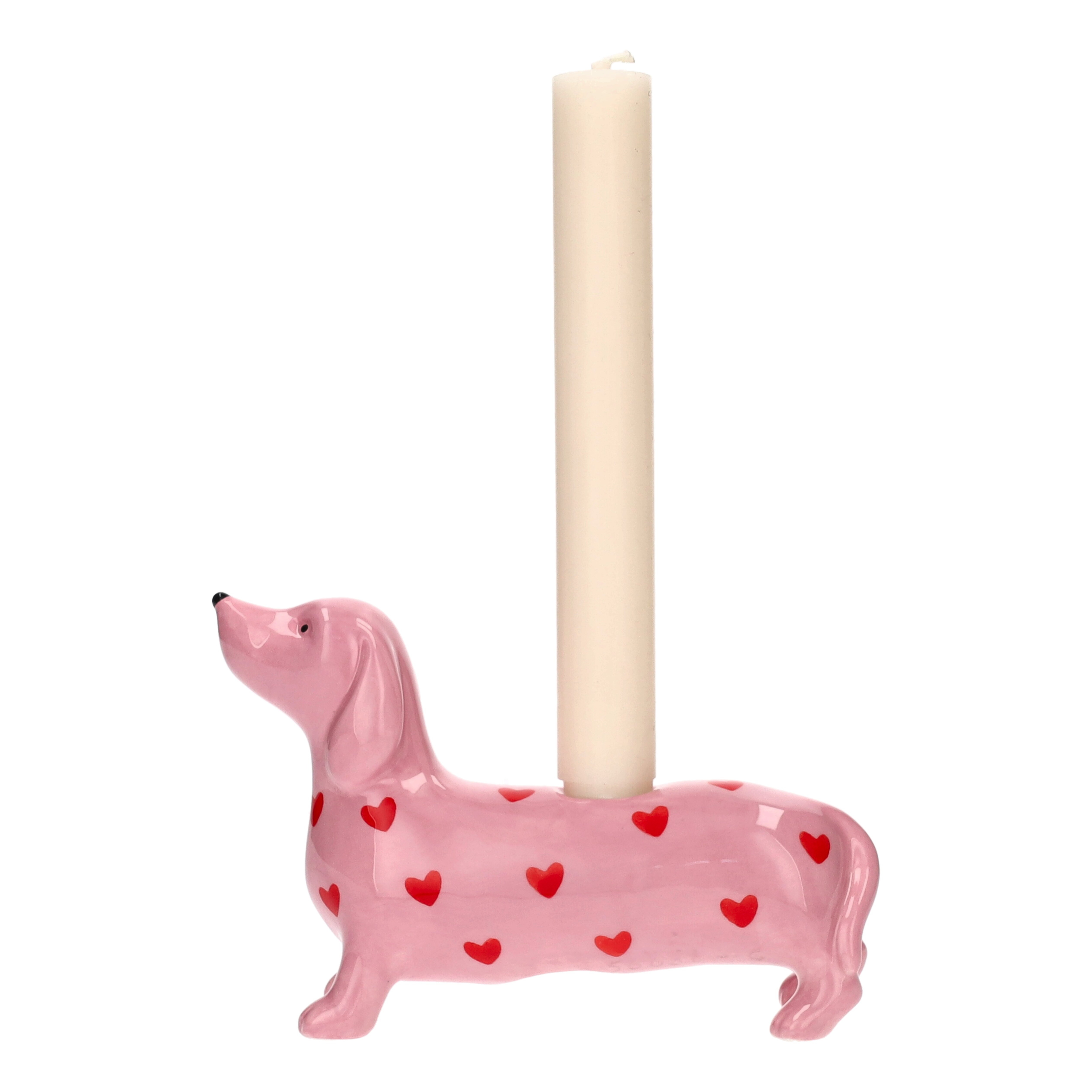 Hund, Kerze, Pinkeuter, Dekor, Herzchen