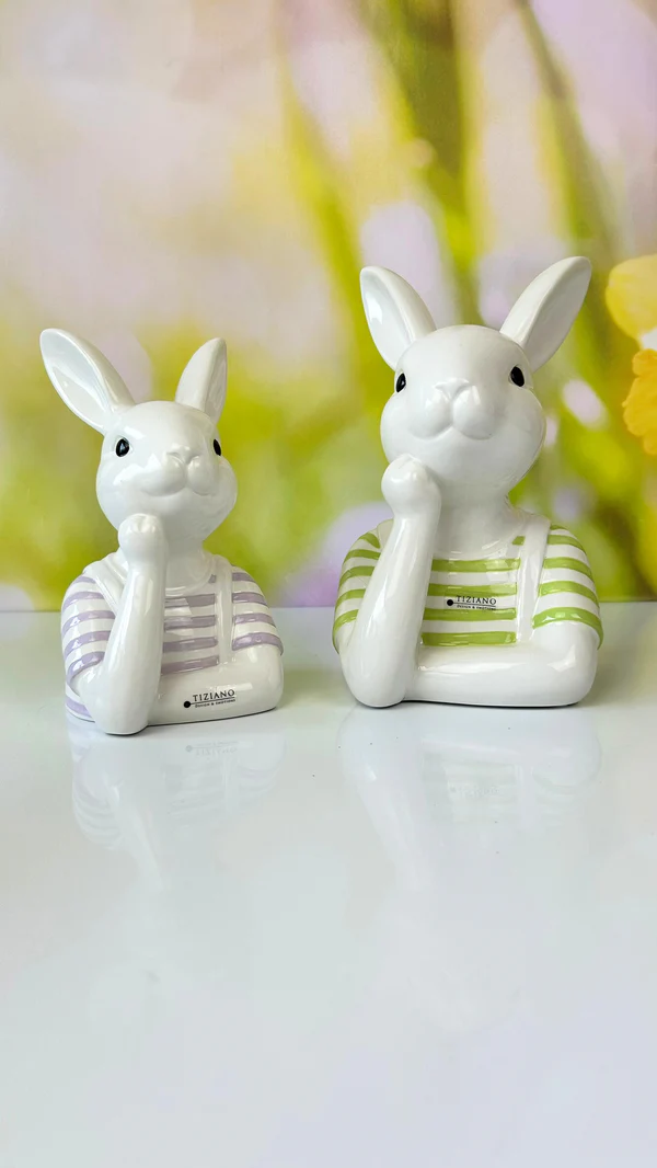 Büste Hase Enzo 20cm lila Büste Hase Enzo 20cm lila