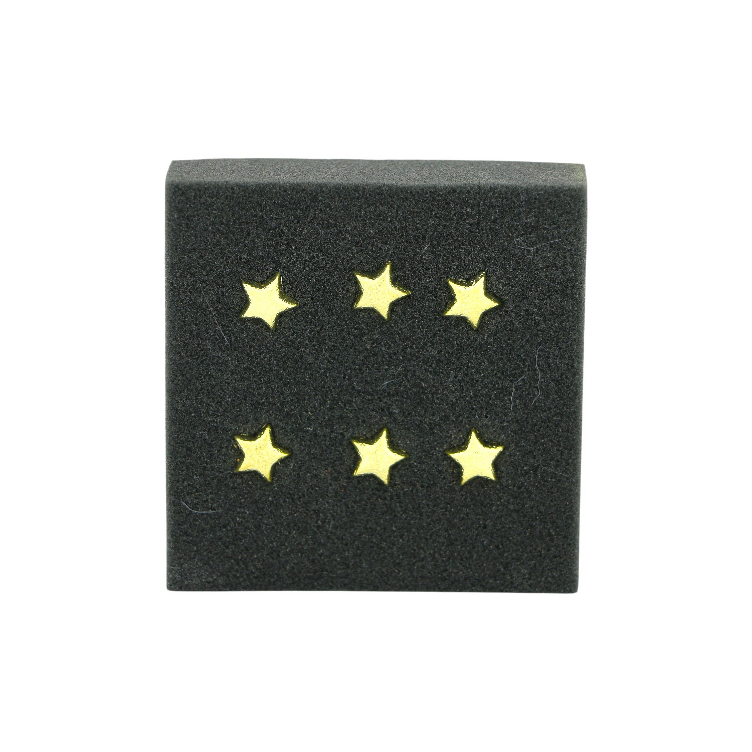 Deko Candle Pin Set Star 6 St. fünf Sterne, goldene Sterne, Schwammblock, kleine Dekoration, Bewertungsblock