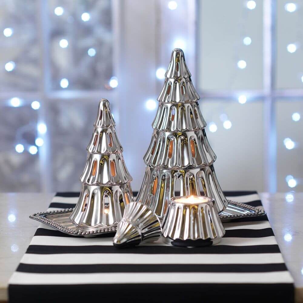 Festive Trees Teelichthalter groß