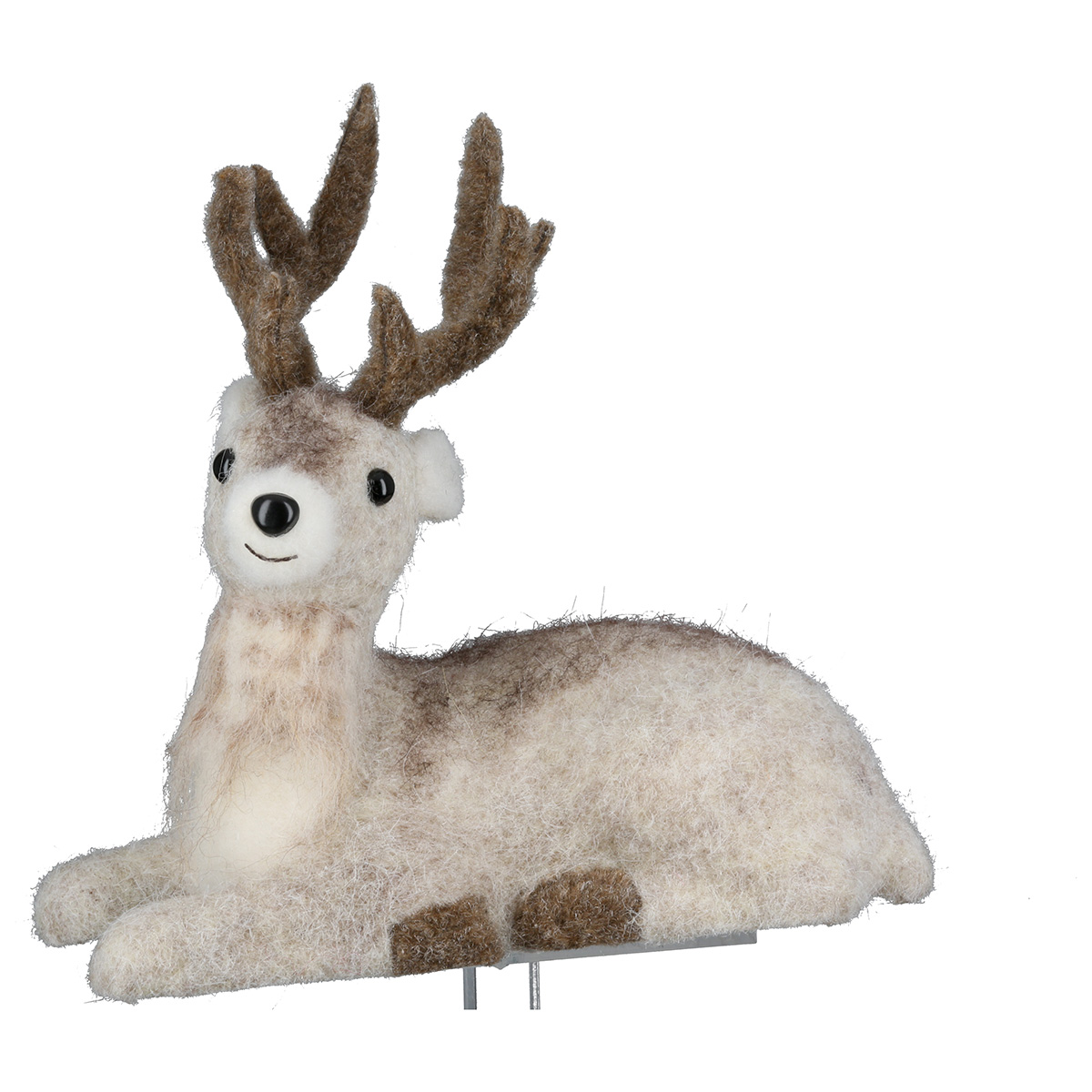 Dekofigur Hirsch Narvik Elch, Stubenfigur, Filz, Kunstfell, Schaumdetails