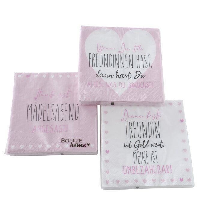 Serviette Friends 20 Stück rosa Variante 2