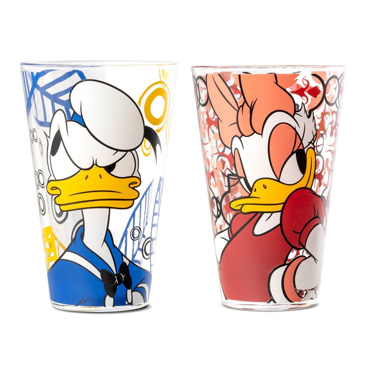 Trinkglas Set Donald & Daisy Glas, Tasse