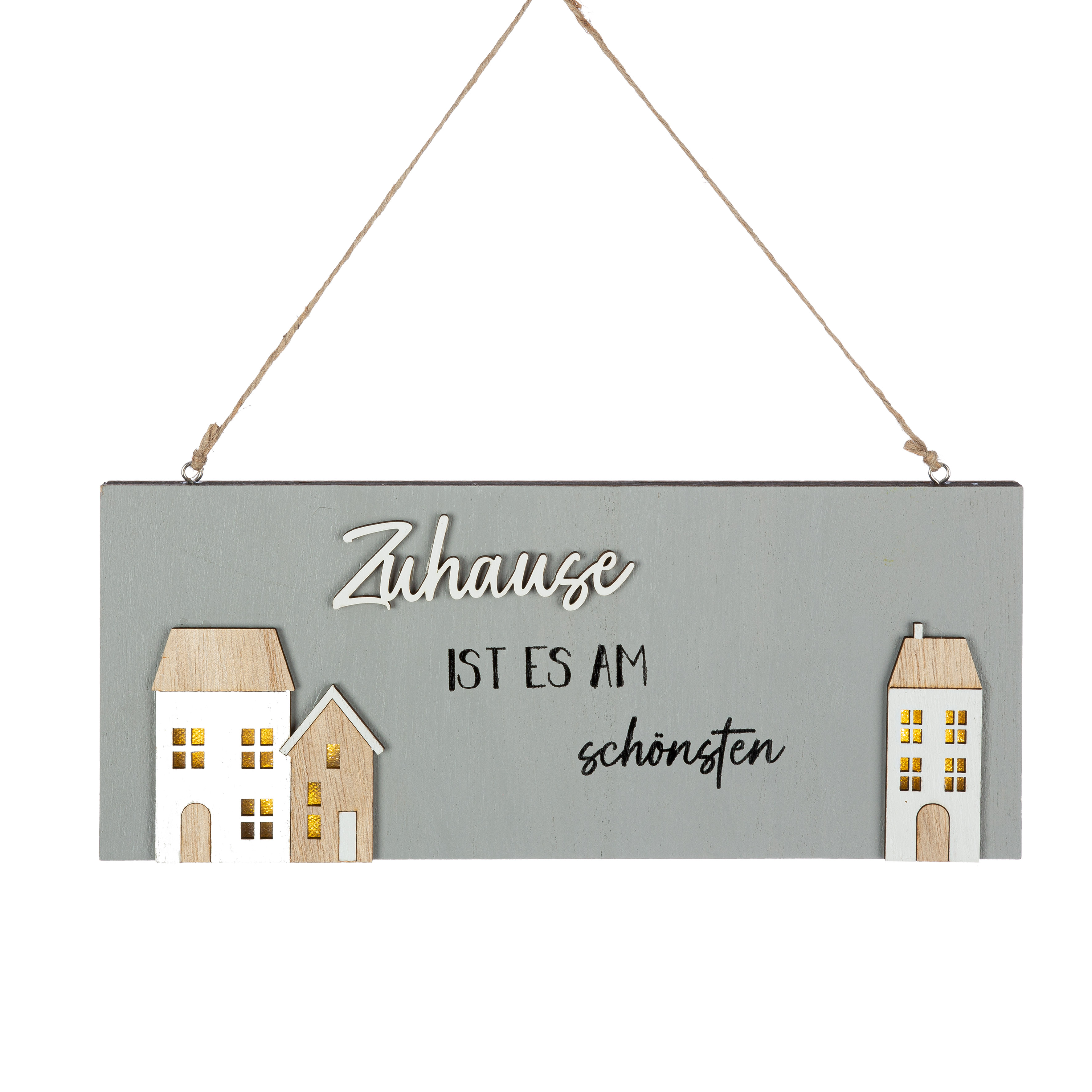 Deko Schild Zuhause grau Deko Schild Zuhause grau