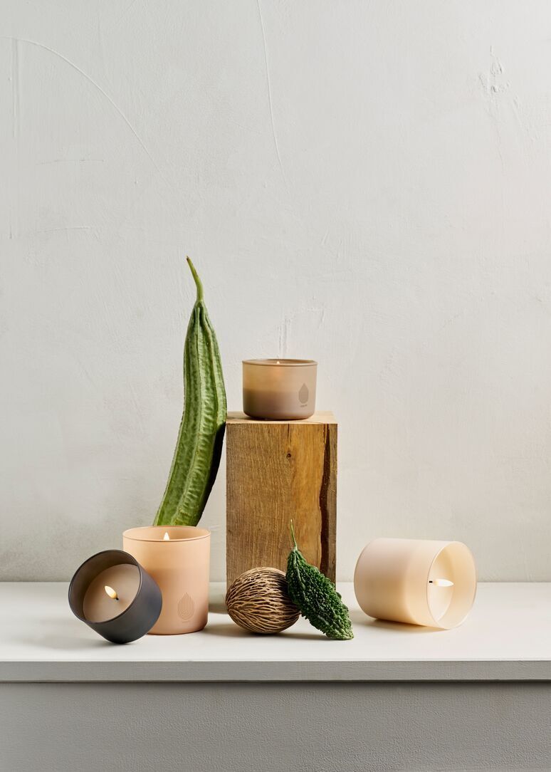 UYUNI-UL-GC-SA8206-UL-GC-GR8206-UL-GC-VA92010-UL-GC-BE92010 Uyuni LED Glas Stumpenkerze 8,2 x 6cm beige