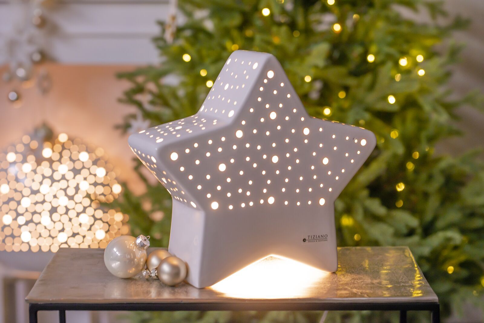 Lampe Cometa 31cm LED cremeweiß