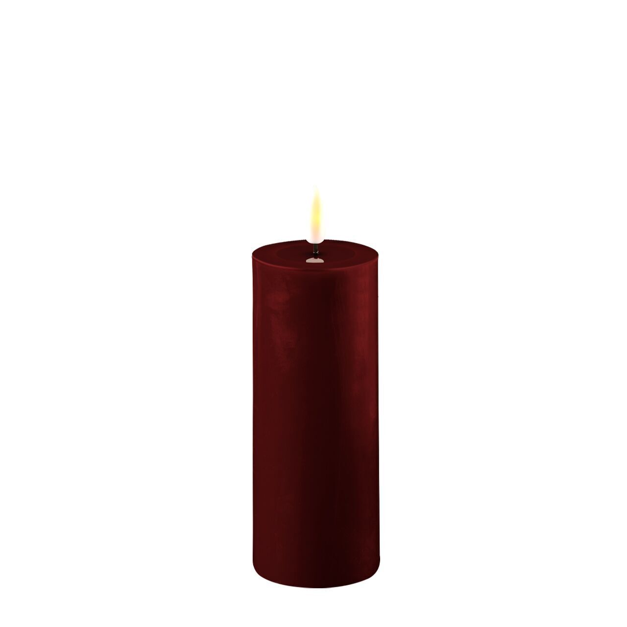 2021-RF-0236 Stumpenkerze LED bourgogne 5 x 12,5cm