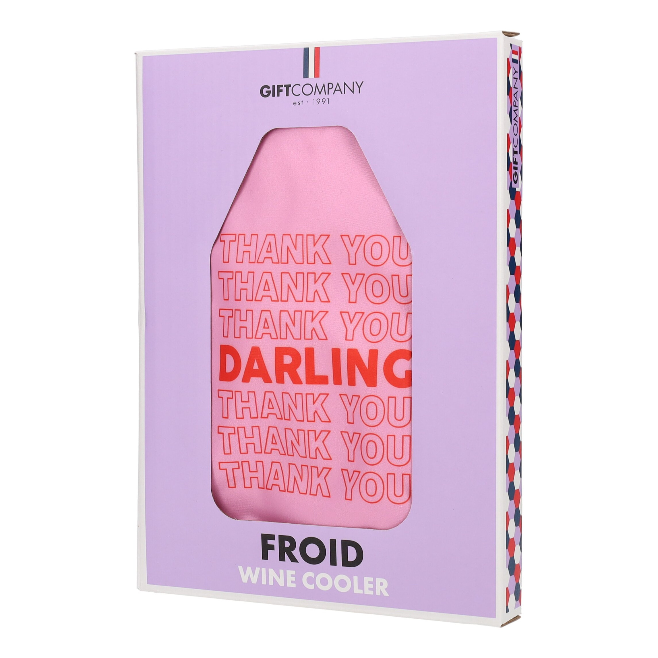 wein-kuehler, frostweinglas, geschenkverpackung, pink, box