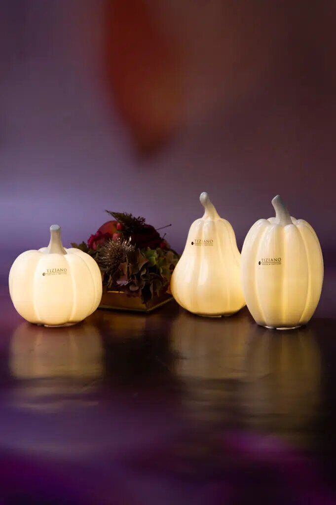 pastazo-led-einzel Kürbis Pastazo rund 15cm LED Porzellan