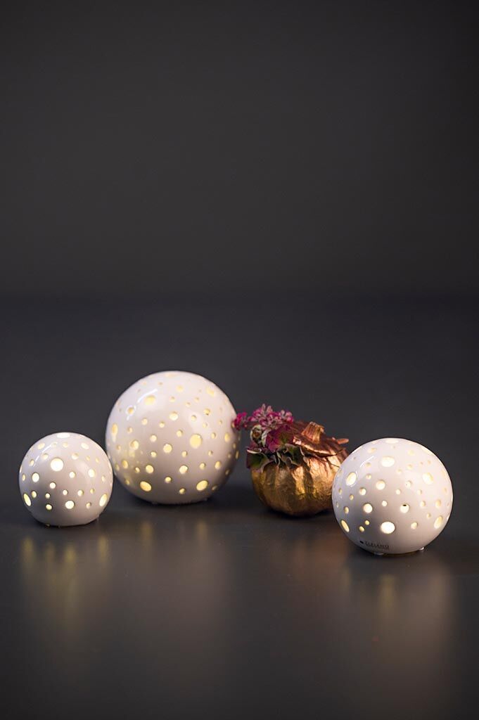 Lichtkugel Padova 15cm LED creme