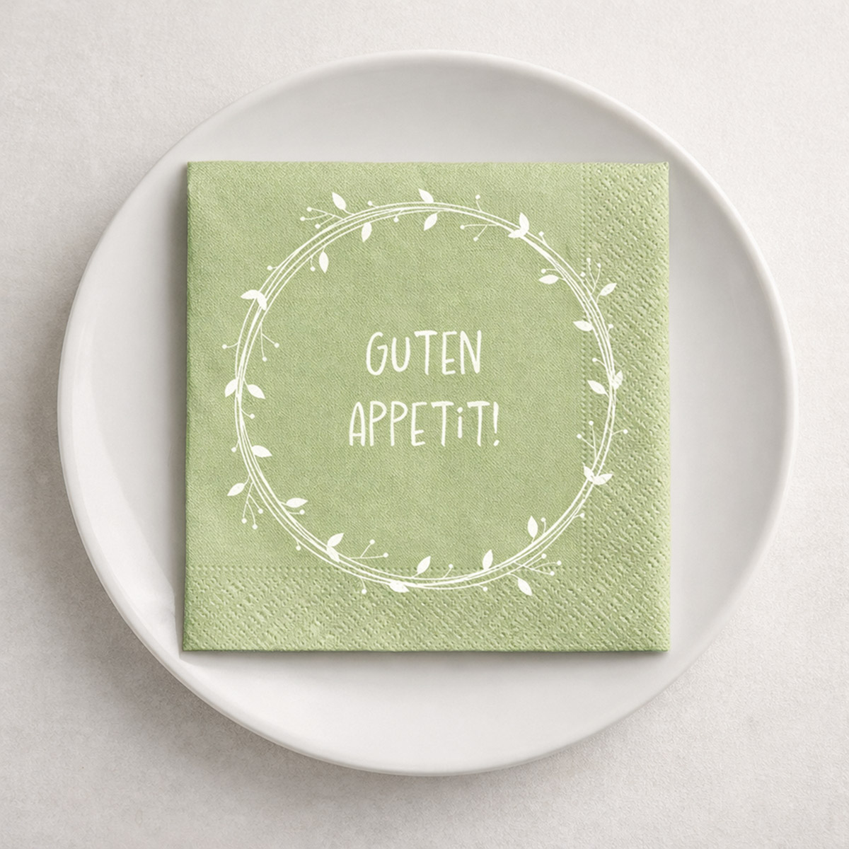 Serviette Guten Appetit grün