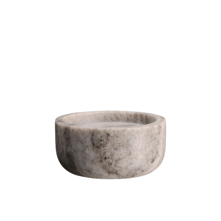 Piffany Marble Kerzenhalter aus Marmor, Desert Beige, 10x5cm Schale, Stein, Marmor, Tleler, rund