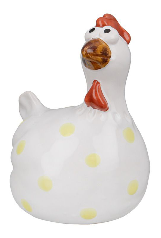 32379_1_4weiss Deko Huhn Chantal 18,5cm weiß