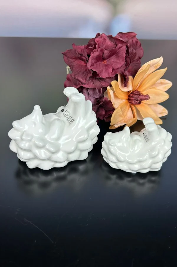 Igel Max liegend 8cm cremeweiß Igel Max liegend 8cm cremeweiß