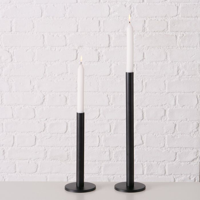 Kerzenleuchter Malko 2 tlg. schwarz