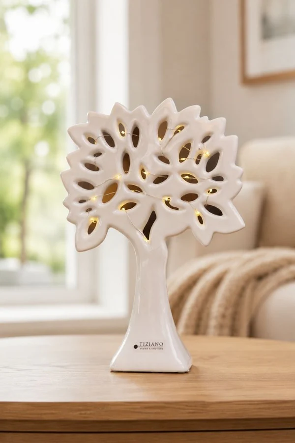 Dekobaum Gavello LED 30cm cremeweiß 树脂灯, 树脂工艺品, 树形灯, 夜灯, 装饰灯