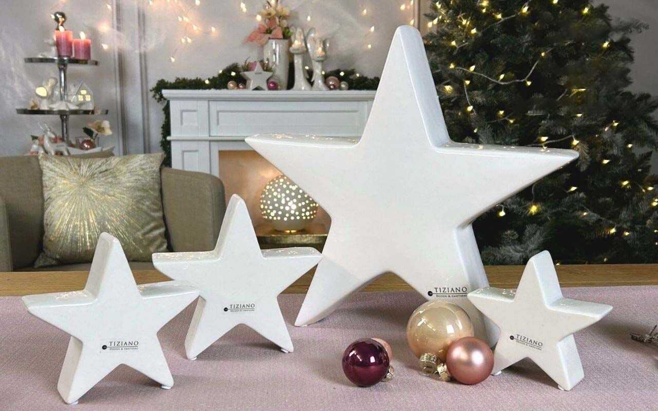 Deko Stern Cometa 11cm cremeweiß Weihnachten, Weihnachtsdekorationen, Festival, Sternsymbol, Symbol