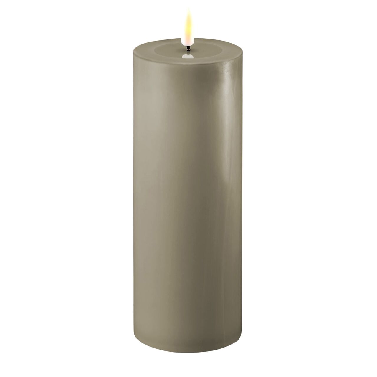 2021-RF-0284 Stumpenkerze LED sand 7,5 x 20cm
