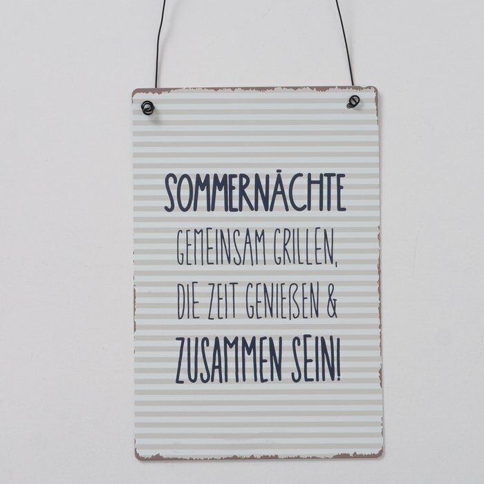Schild Sommernächte