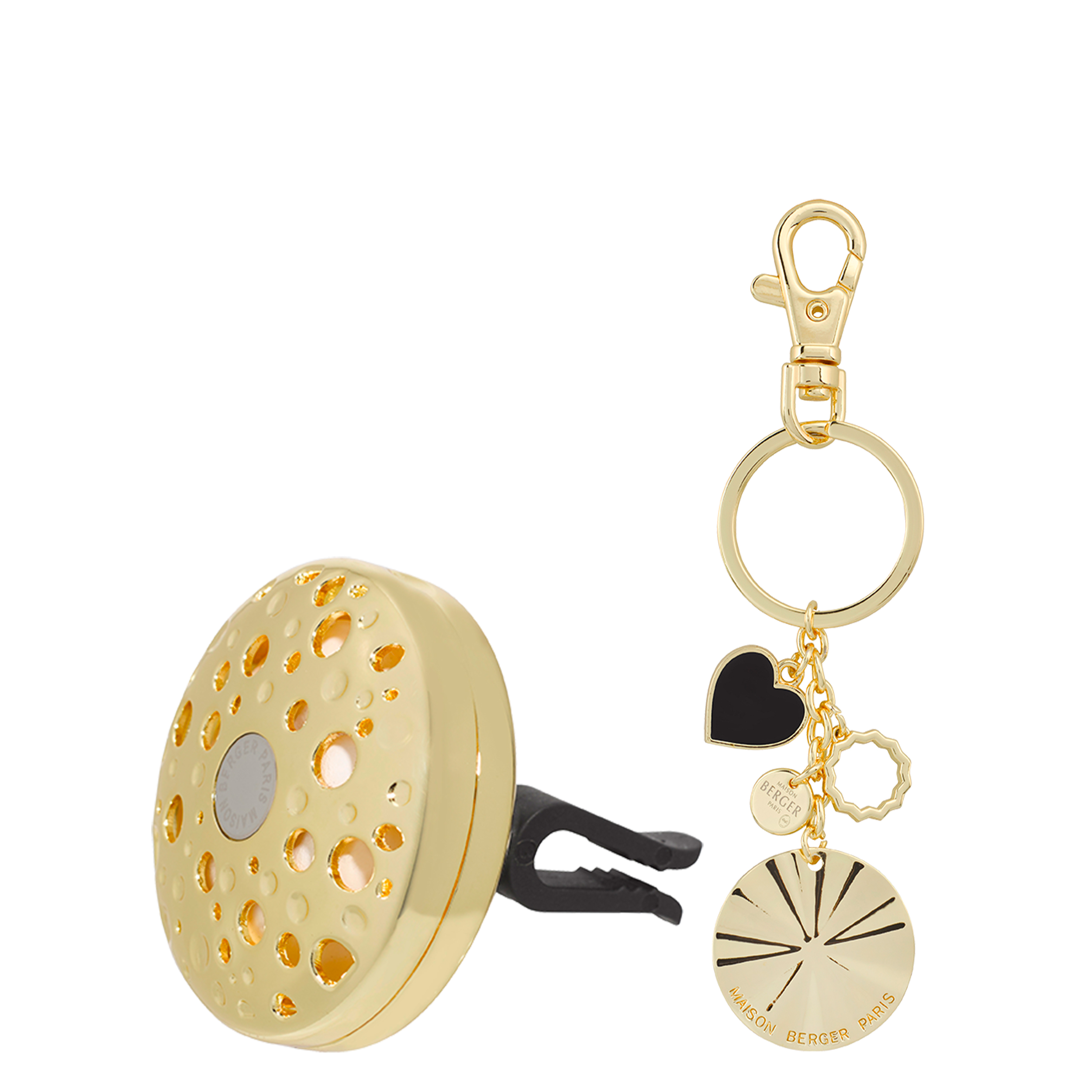 Ophelia - Florale Harmonie Gold Autoduft & Schlüsselanhänger Geschenkset