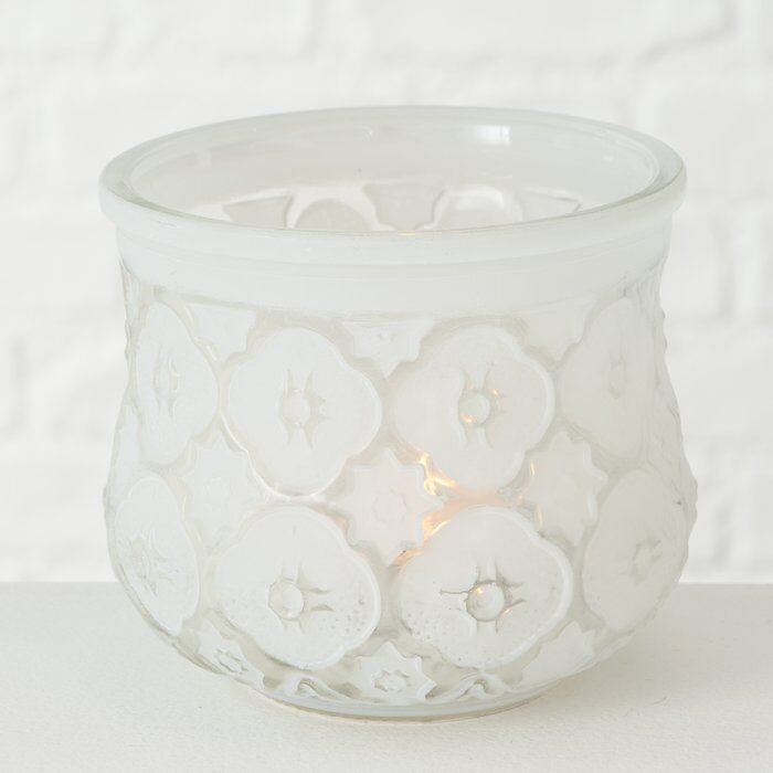 Windlicht Tunis 9cm weiß