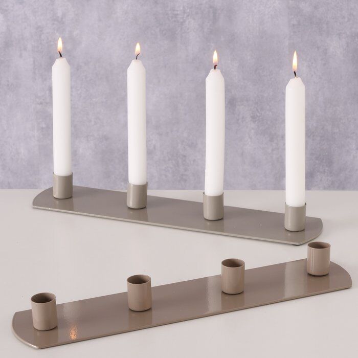Kerzenleuchter Pleyra beige 30cm