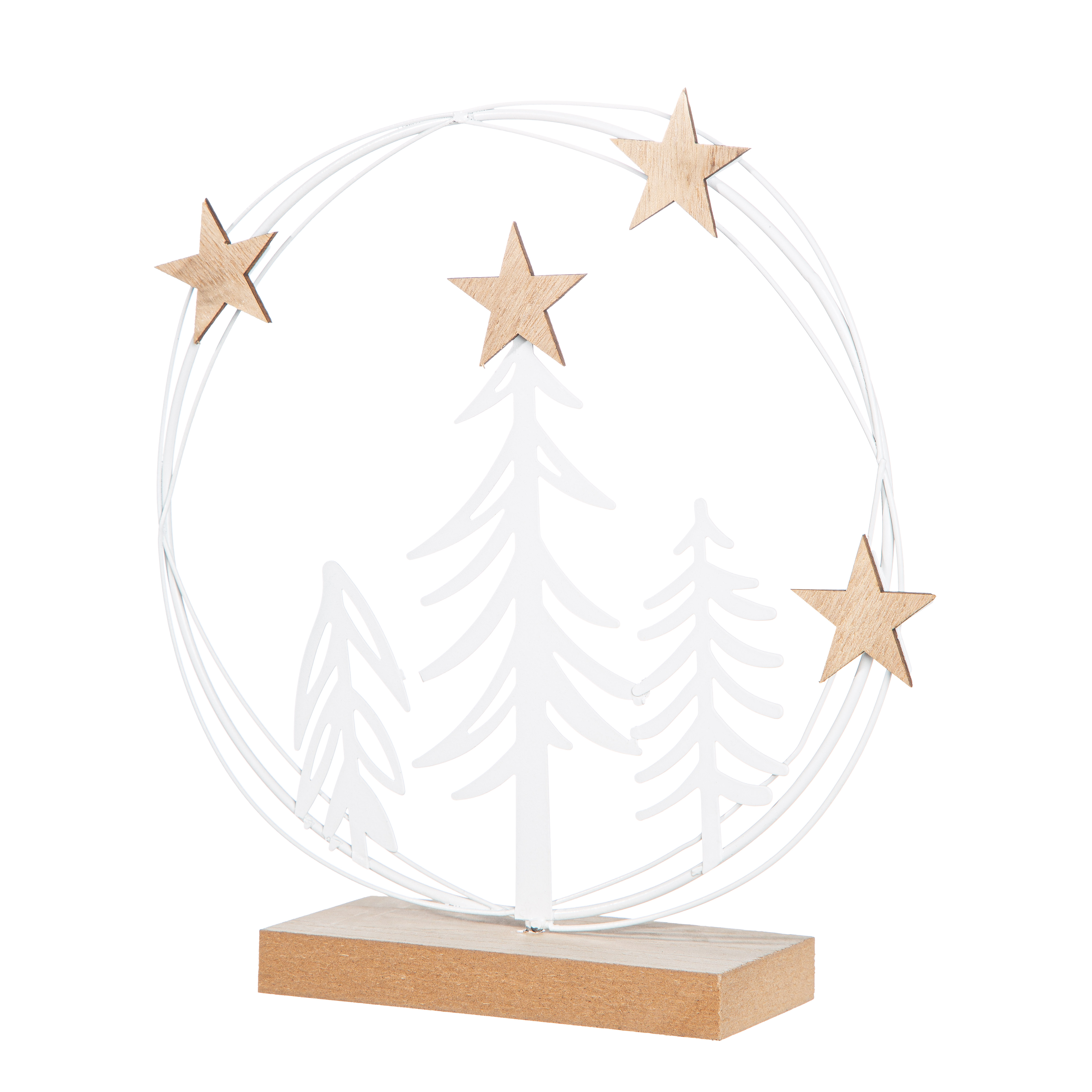 Deko Aufsteller Standrelief White Forest 22cm Sternsymbol, Symbol