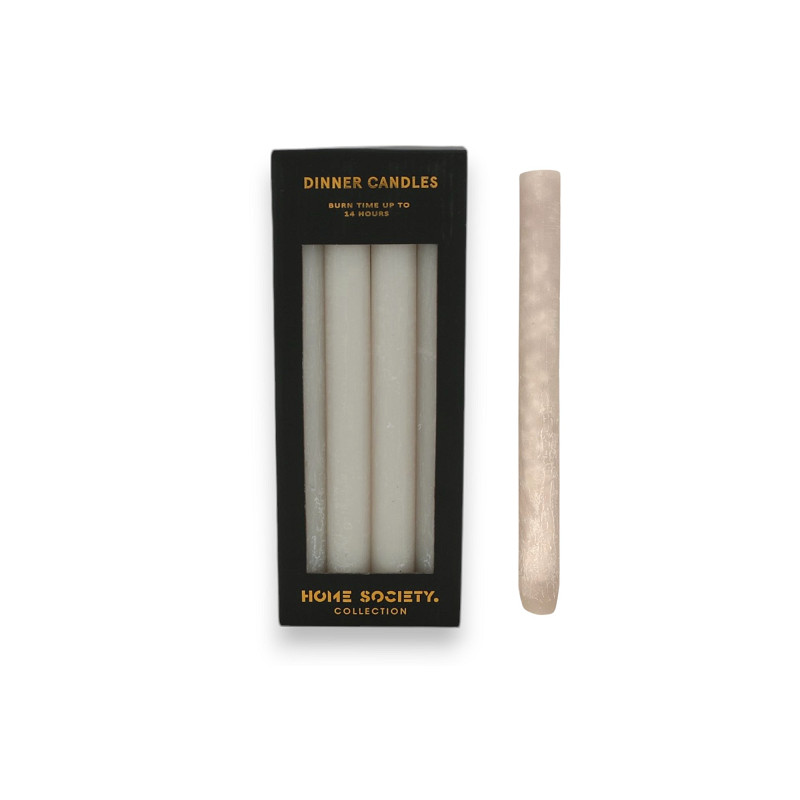 Rustic Dinner Candle L greige 4 Stück Rustic Dinner Candle L greige 4 Stück