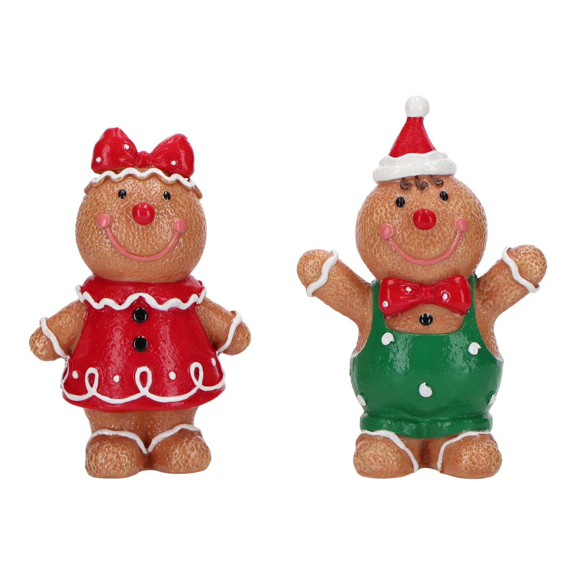 Gingerbread Boy & Girl 12,5cm Figur, Plüsch, Spielzeug, Schneemann, Winter