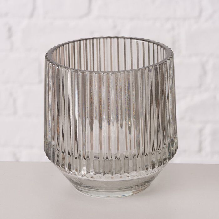 Windlicht Tiago hellgrau 8cm