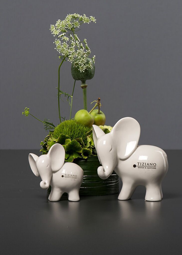 leon-dekoelefant-schauend Elefant Leon schauend 8cm