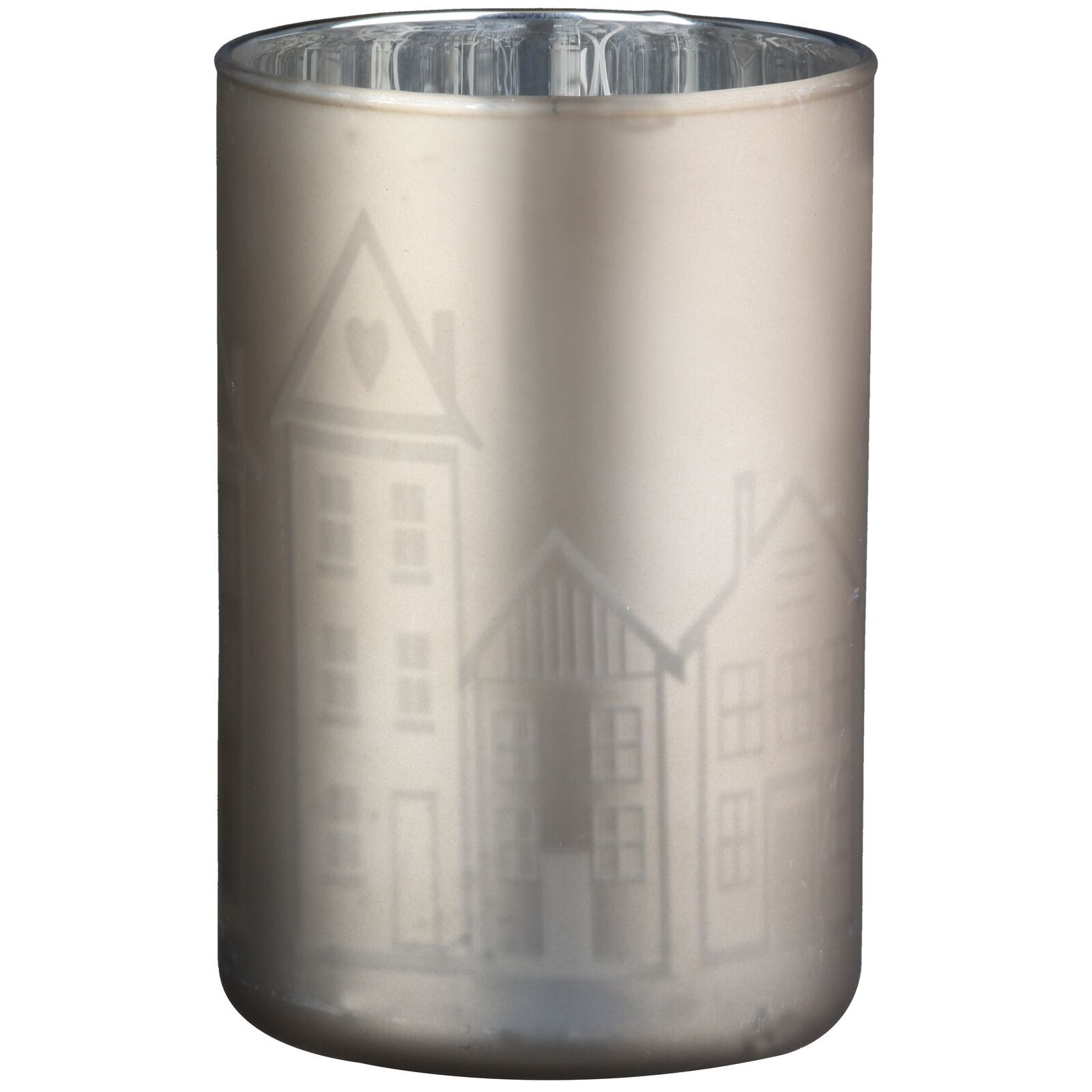 Windlicht Stadtlichter creme 12cm Pokal