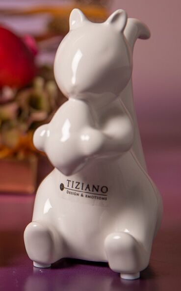 Eichhörnchen Silvino sitzend 12cm cremeweiß