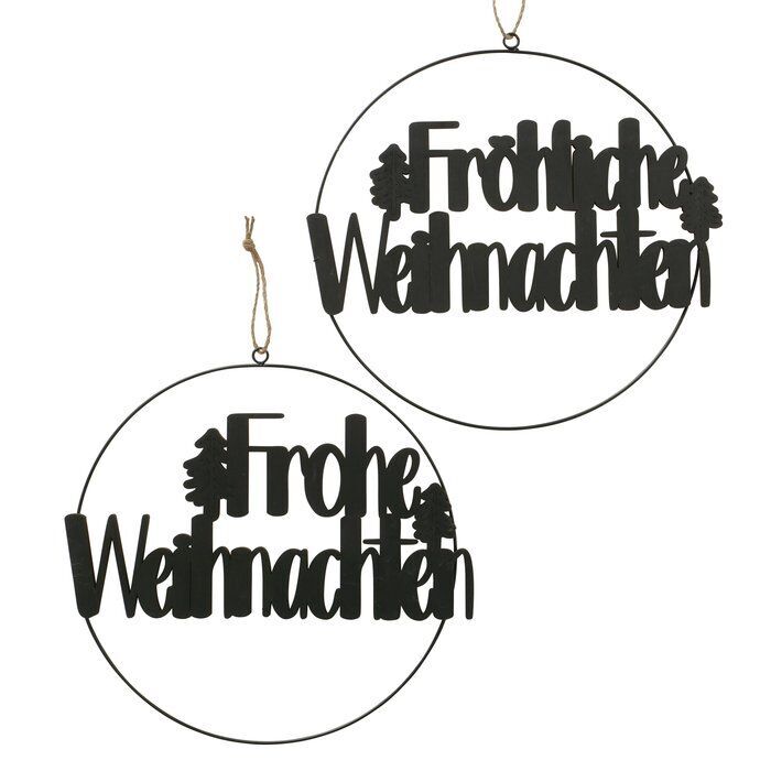 Dekohänger Oslo Fröhliche Weihnachten 38cm