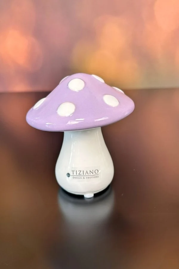pilz, figur, lila, weiß, dekorativ