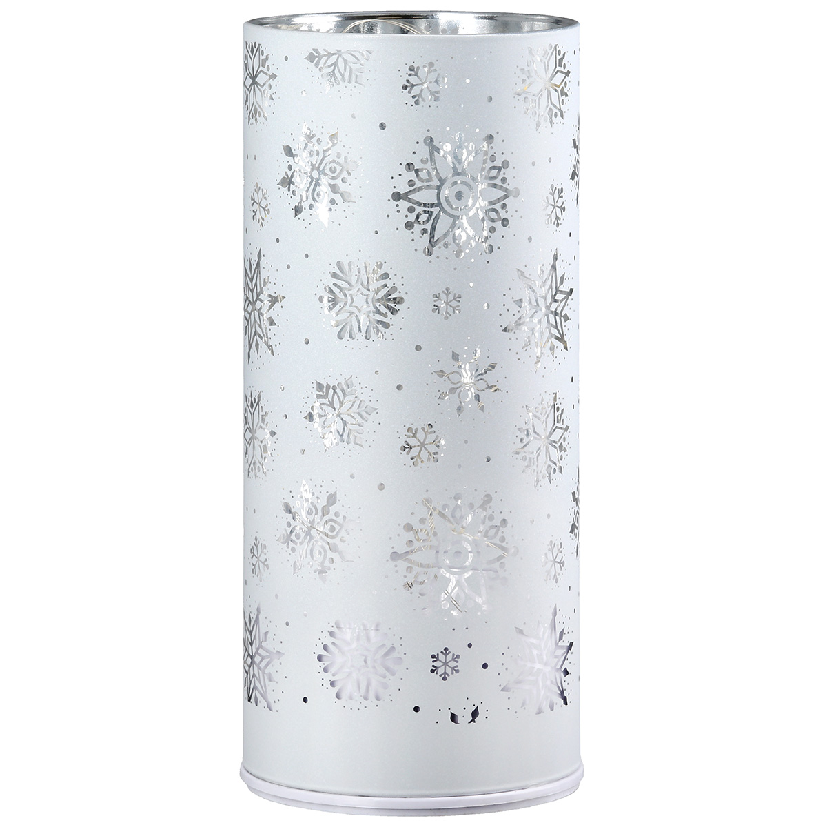 Weihnachtsdeko, Laterne, Schneeflocken, Metallisch?, Silber