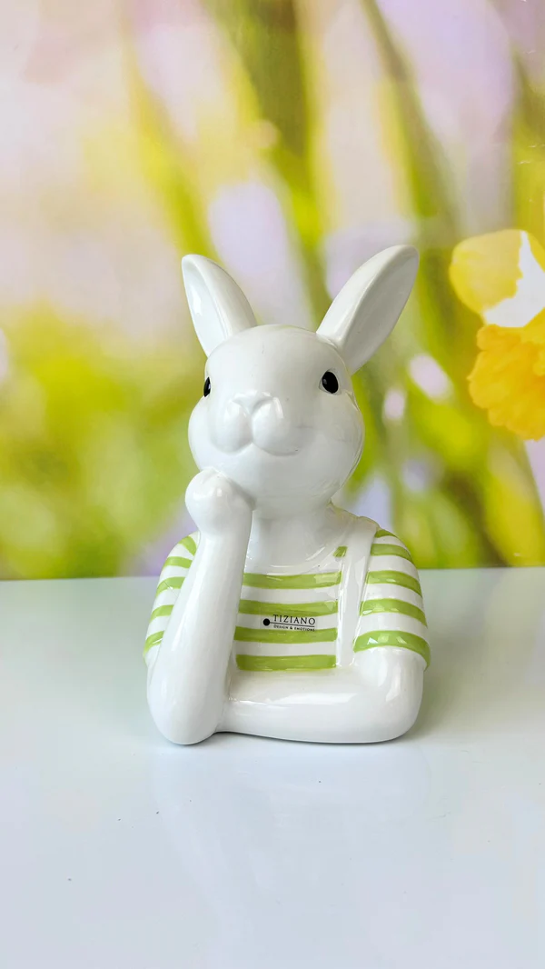 Büste Hase Enzo 24cm grün Büste Hase Enzo 24cm grün