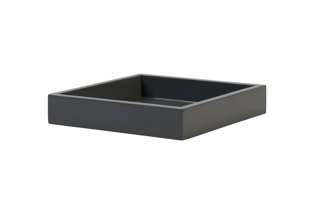 77849tablett Deko Tablett Spa graphite quadratisch S
