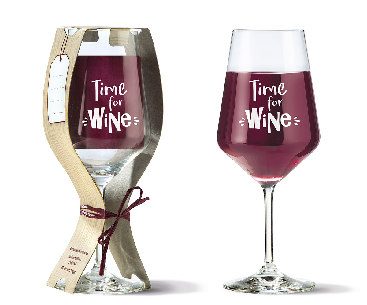 Weinglas "Time for Wine"