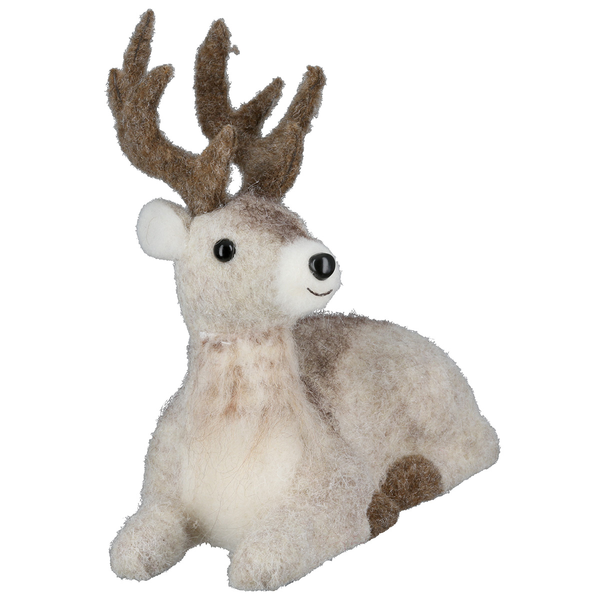 Dekofigur Hirsch Narvik Plüschfigur, Rentier, Weihnachtsdeko, Stubenfigur, Hirsch